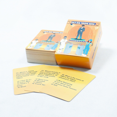 ซื้อ เกมไพ่สอบถามที่กําหนดเอง แฟลชการ์ด การออกแบบที่ยอมรับได้ ด้วยการพิมพ์และกล่องที่กําหนดเอง online manufacture