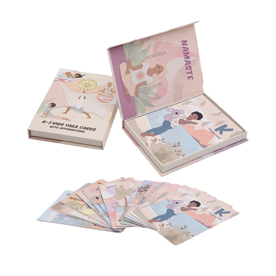 ซื้อ บัตรฝึกโยคะกระดาษที่กําหนดเอง สําหรับการสร้างความจําทางการศึกษา ชุดกีฬา online manufacture