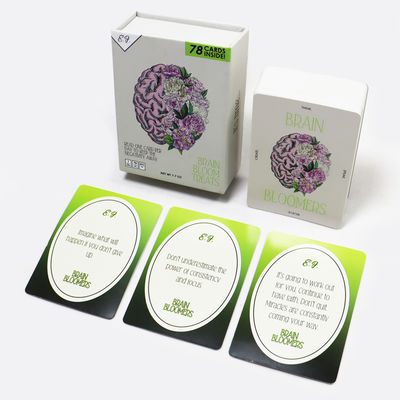 ซื้อ 365 Day Memory Game Card Printing Personalized Custom Daily Manifestation Affirmation Cards with Box CDR Artwork Format online manufacture