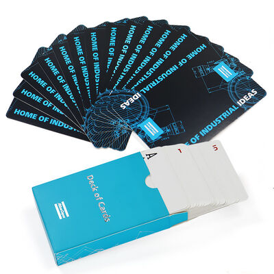 ซื้อ ไพ่สั่งทำขายส่งพร้อมโลโก้ส่วนบุคคลในกล่องพลาสติกและการพิมพ์ CMYK online manufacture