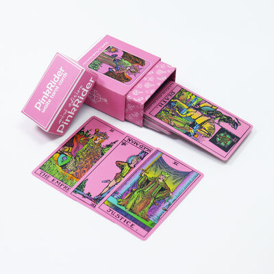 ซื้อ การออกแบบตามความต้องการ CMYK การพิมพ์สี การเคลือบปลายการพิมพ์ไพ่แทโรต online manufacture