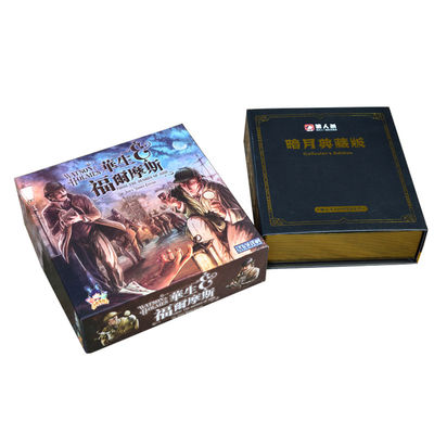 ซื้อ เกมกระดาน Spot UV ส่วนบุคคลพร้อมกล่องฟอยล์สีทองหด online manufacture