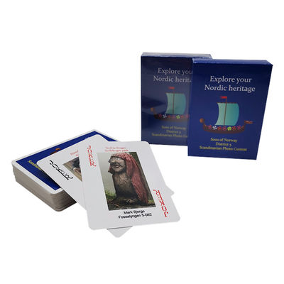 ซื้อ CMYK Color Custom Playing Cards พร้อมรูปถ่ายหลายรูปรอบมุม online manufacture