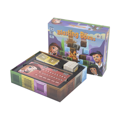 ปูนที่กําหนดเอง Ludo Sling Puck Small World Board Game กระดาษกระดาษกระดาษ OEM Manufactory