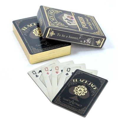 63x88mm Custom ทองขอบการเล่นไพ่เกมออกแบบเดิม