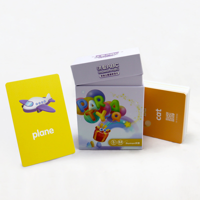 รูปแบบงานศิลปะ AI อังกฤษอักษรบัตรการศึกษา Flash Cards สําหรับการเรียนรู้ที่บุคคลสมาชิก