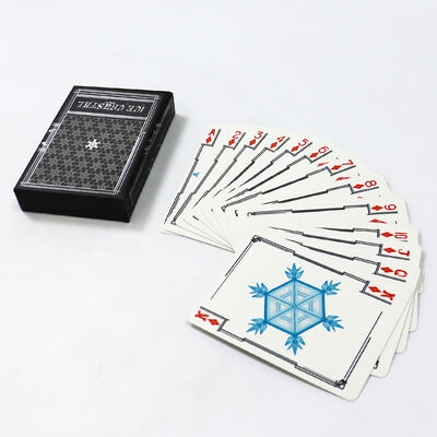 ไพ่เล่น 320gsm Black Core พร้อมโลโก้ดีไซน์สั่งทำพิเศษ ขนาด 57x87 มม.