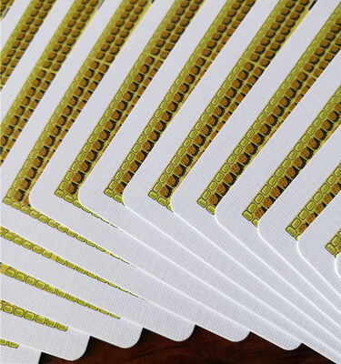 Custom Playing Cards with Premium Gold Foil, Custom Design, and 310gsm Black Core Paper for Poker and Games