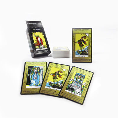 Customized Design 310gsm Black Core Paper Tarot Cards with Free Sample for Personalized Oracle Deck