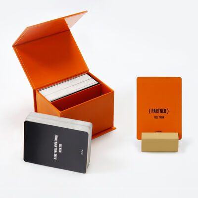 Custom Conversation Card Games for Adults Ready to Printing Services Customized Conversation Cards Game Flip-top Magnetic Box