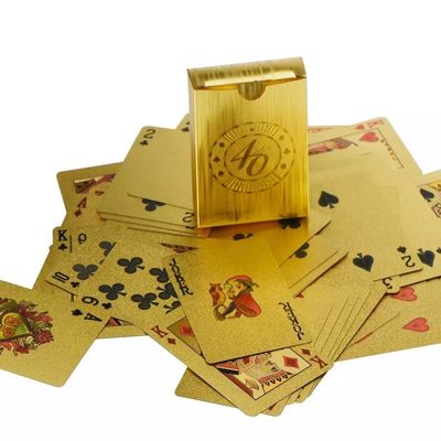 การ์ดเล่นน้ำพลาสติกกันน้ำแบบ Gold 63 * 88mm